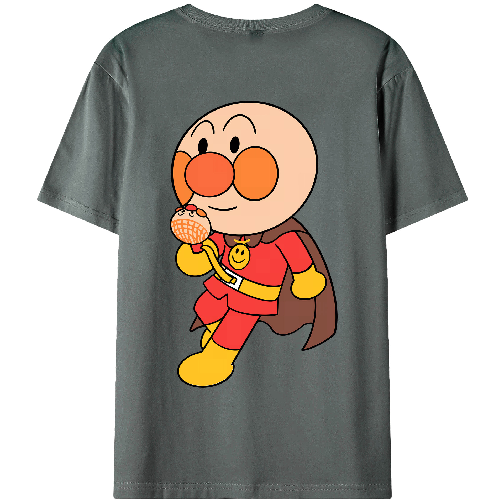 （画像用） アンパンマン Anpanman 綿100％ メンズ半袖Tシャツ（バックプリント） 通気性